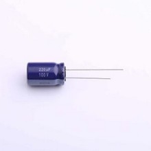 ECA2AM221 直插铝电解电容 220uF ±20% 100V 插件,D12.5xL20mm