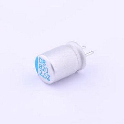 ORZ821MOECC-06087 固态电容 820uF ±20% 2.5V 插件,D6.3xL8mm