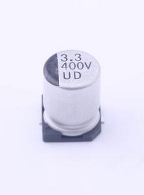 UD2G3R3M0810 贴片型铝电解电容 3.3uF ±20% 400V SMD,D8xL10.2m