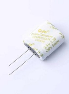 CHPV-3R9L255R-TW-DB 超级电容器 3.9V2.5F 插件,D10xL22mm