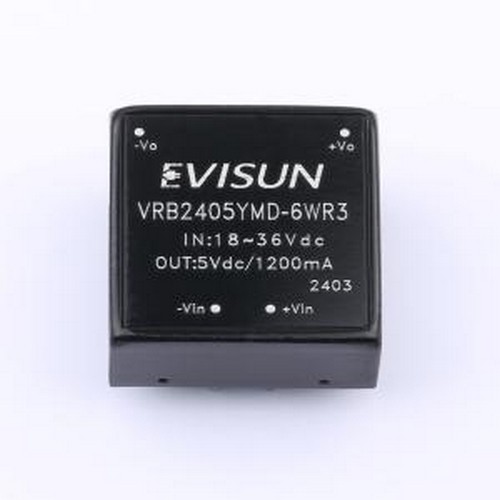 VRB2405YMD-6WR3 电源模块 DC-DC隔离电源模块 DIP,25.4x25.4mm