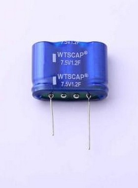 WTGR7V51F20Z-103020L 超级电容器 1.2F -20%~+80% 7.5V 插件,P=1