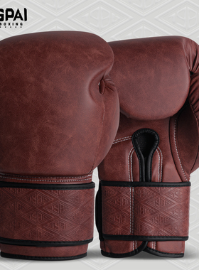 竞派专业拳击手套男女成人训练打沙袋包复古拳套泰拳格斗搏击散打