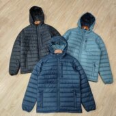 多袋棉服上衣 宽松休闲连帽薄款 外贸欧单春秋初冬男士 棉衣加大码