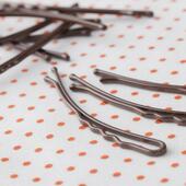 日本贝印KAI钢丝大号一字发夹边卡弧型波浪刘海夹紧不掉漆后脑勺