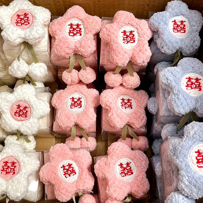 结婚回礼伴手礼花朵毛巾创意婚庆喜铺公司活动小礼品新款毛巾礼物