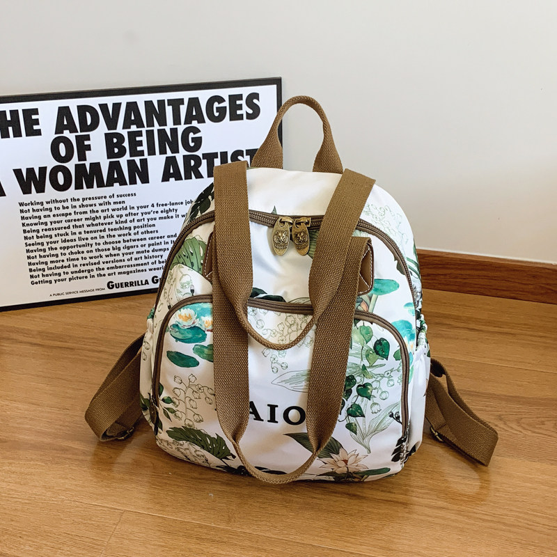 小清新潮牌双肩包女2025新款时尚休闲牛津布女士背包大容量旅行包,箱包皮具/热销女包/男包,双肩背包,淘宝优惠券,粉丝福利购,淘宝优惠卷