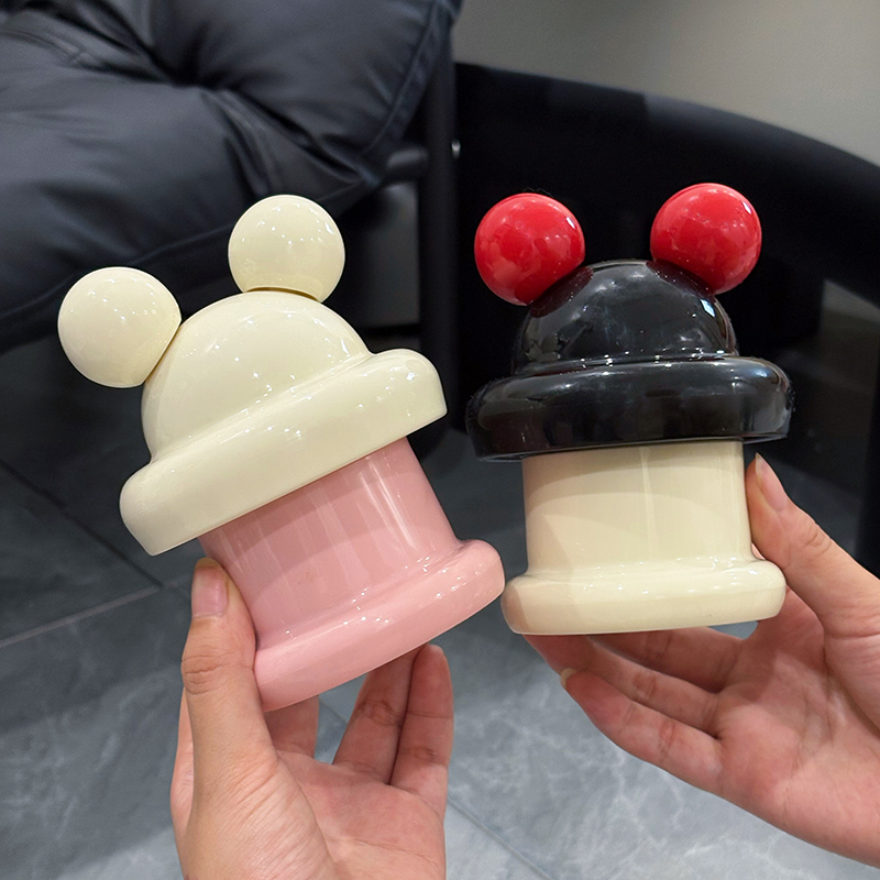 奶油輕奢高級牙簽筒棉簽罐