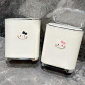 新款 轻奢垃圾桶家用客厅卫生间门夹缝高级感收纳桶纸篓办公室卧室