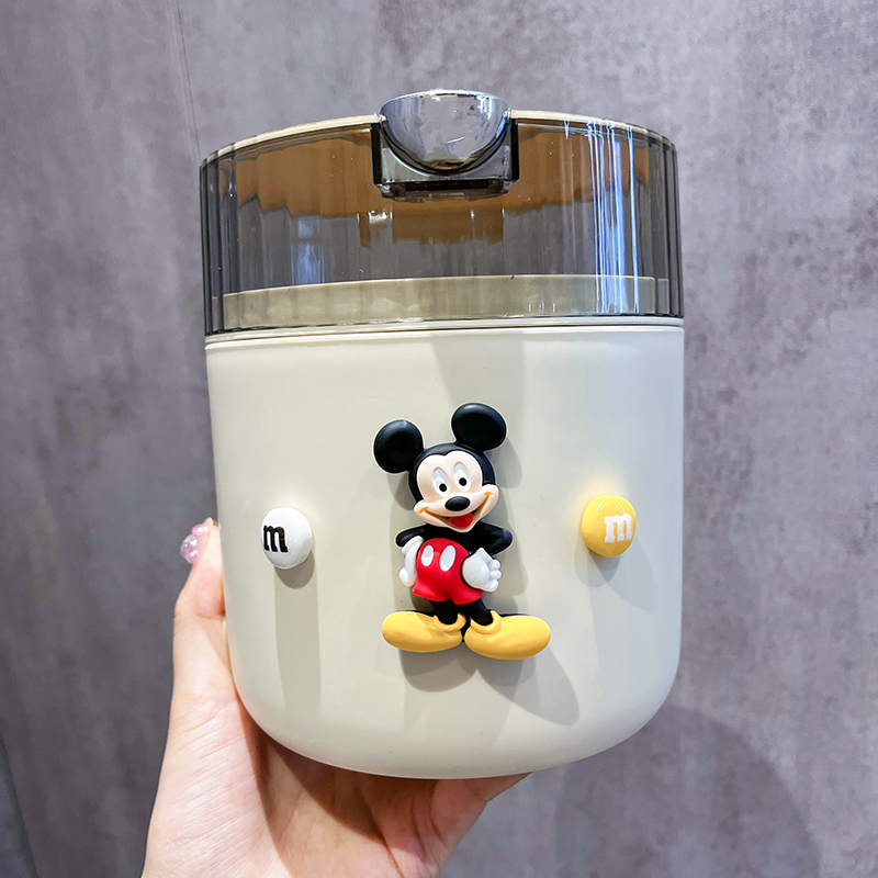 轻奢桌面垃圾桶按压弹盖大容量