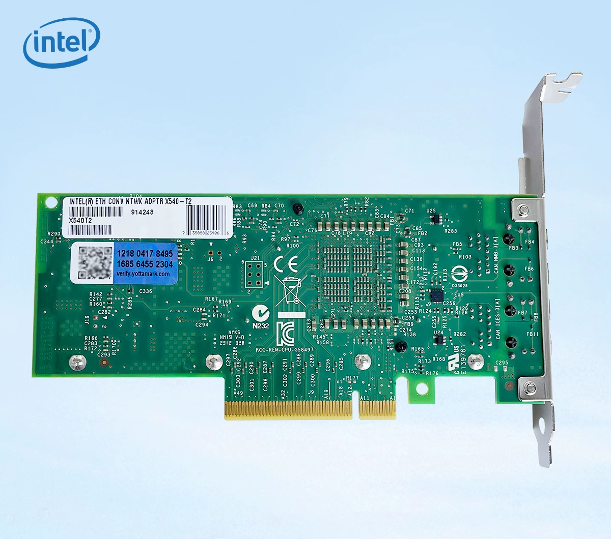 原装INTELX540-T2 双电口10Gb万兆以太网卡PCIE台式机 爱快软路由