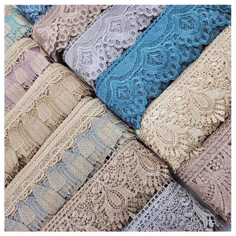 水溶花边辅料沙发垫边沙发套做裙摆镂空流苏咖色装饰欧式蕾丝边宽