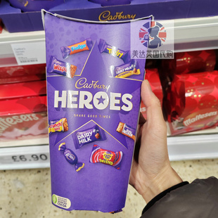 英国Cadbury Heroes吉百利英雄巧克力圣诞新年礼盒550g 2025/2026