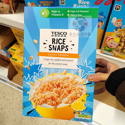 英国代购Tesco Rice Snaps 脆米片 | 低脂轻盈·酥脆美味 375G