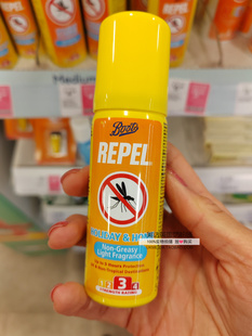 英国Boots Repel宝宝防蚊/驱蚊虫喷雾6个月+不含DEET 清香型50ml