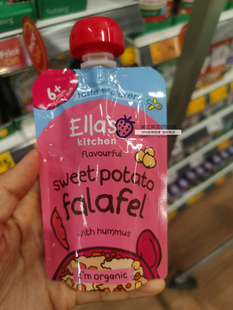 英国Ella's Kitchen艾拉的厨房鹰嘴豆泥红薯沙拉三明治辅食泥6月+