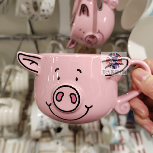 英国M&S玛莎百货Percy pig佩西小猪马克杯圣诞杯变色杯咖啡杯全系