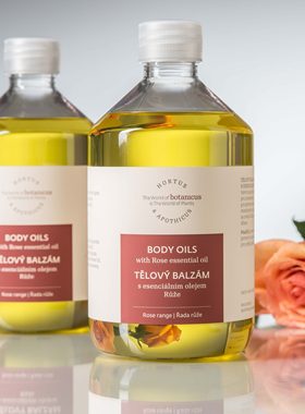 捷克菠丹妮有机botanicus玫瑰身体按摩精油500ml芳疗香体凝脂推背