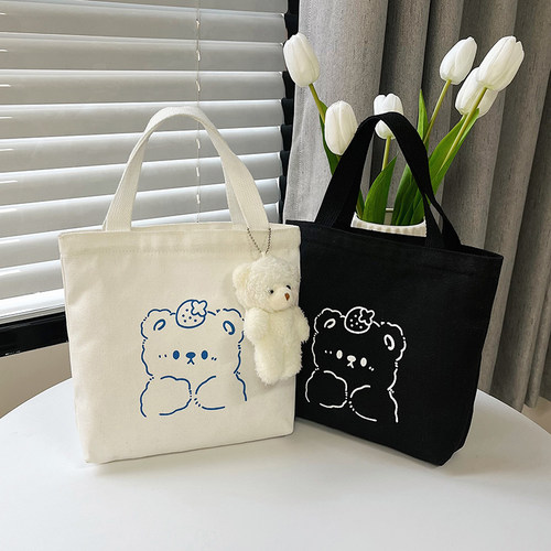 小手提袋礼品袋学生拉链布袋