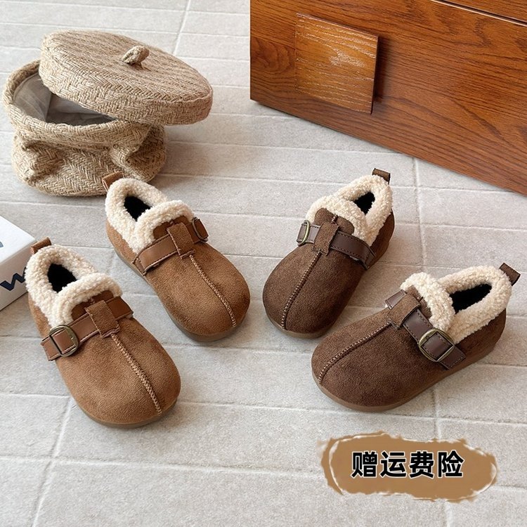 真皮女童加绒勃肯鞋2025冬季新款小女孩保暖棉鞋女宝宝二棉毛毛鞋,童鞋/婴儿鞋/亲子鞋,棉鞋,淘宝优惠券,粉丝福利购,淘宝优惠卷