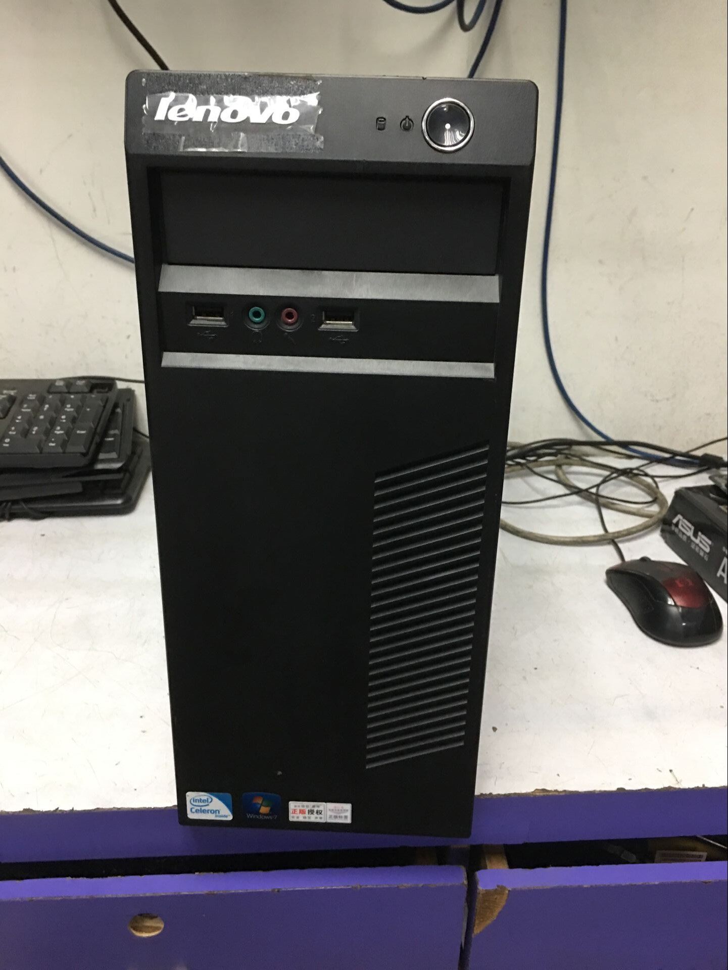 联想拆机新款机箱t4900d带提手空箱 黑色新款台式扬天t  t4900d!