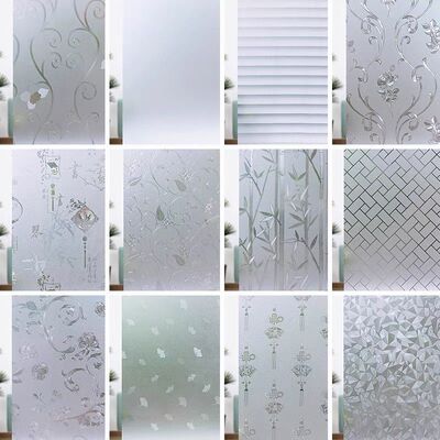 免胶磨砂玻璃贴纸遮光静电玻璃膜透光不透明窗户窗花纸浴室卫生间