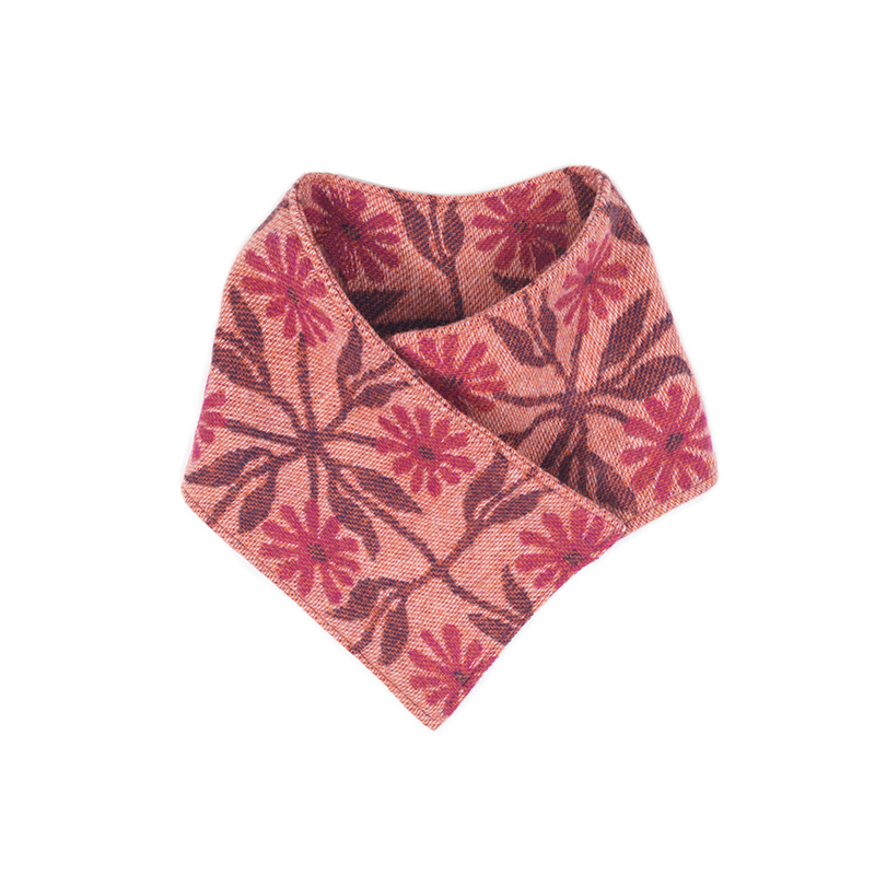 秋冬新精纺羊毛提花民族风百搭围巾