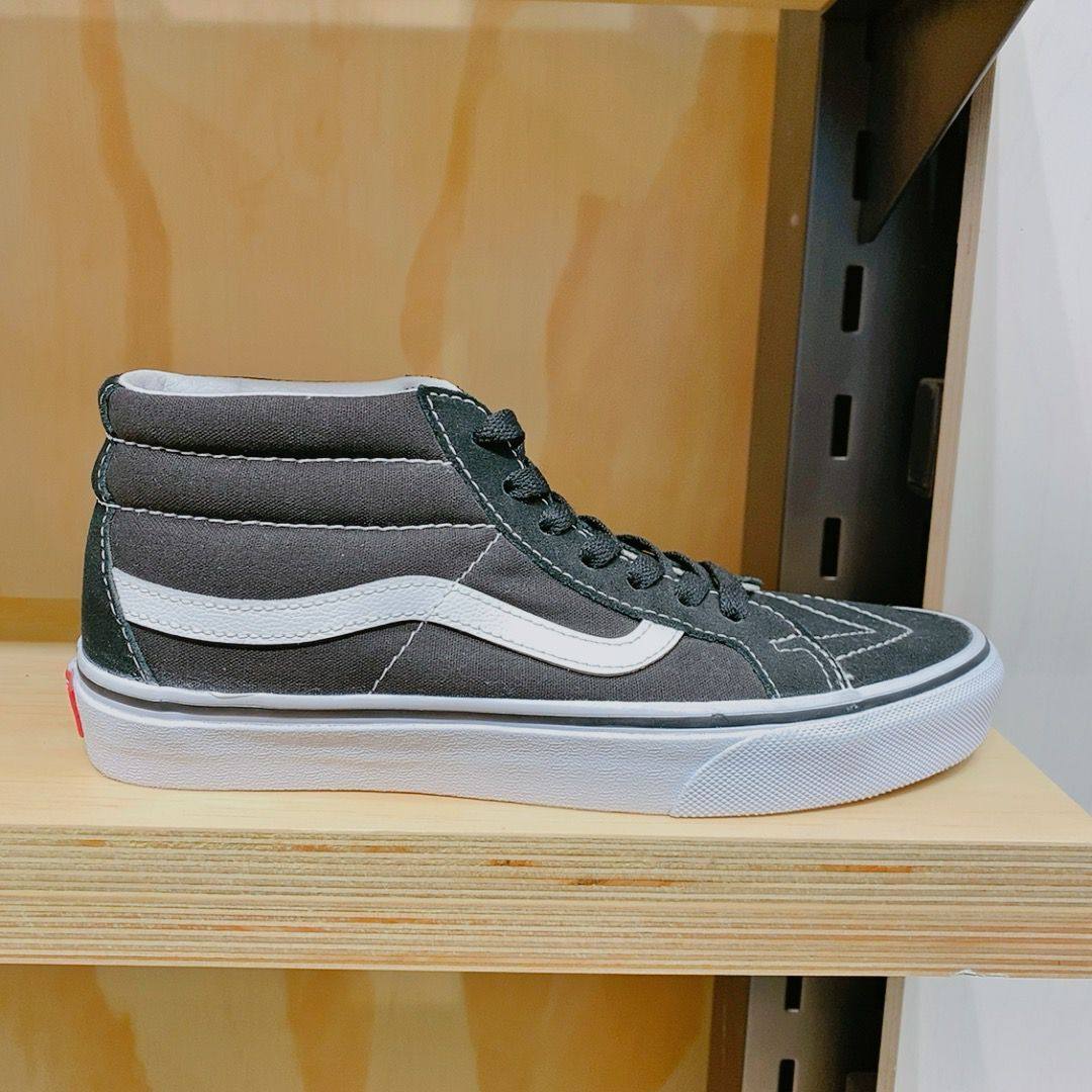 vans范斯经典黑白男女鞋sk8 mid中帮运动休闲滑板板鞋vn0a391f6bt