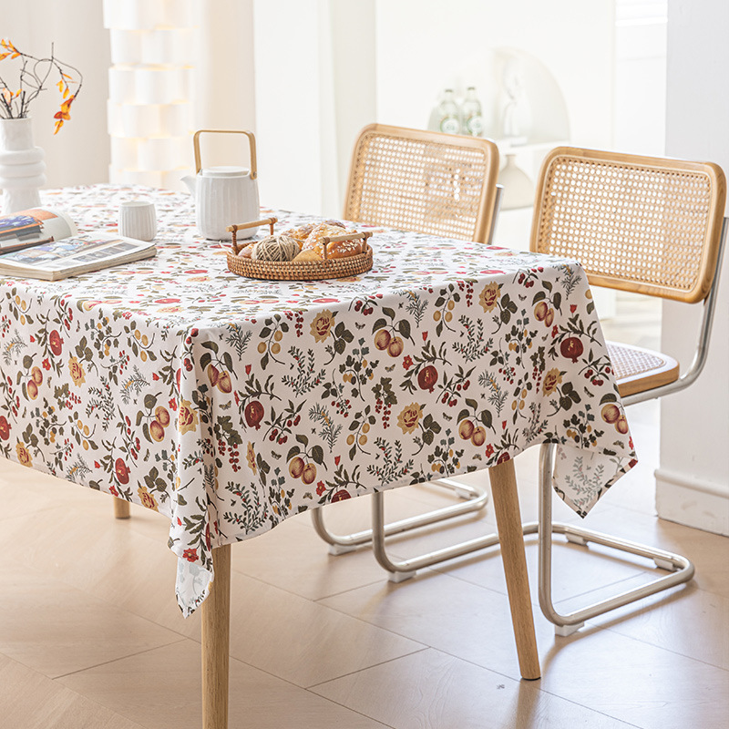 Rectangular dining table tablecloth, household living room