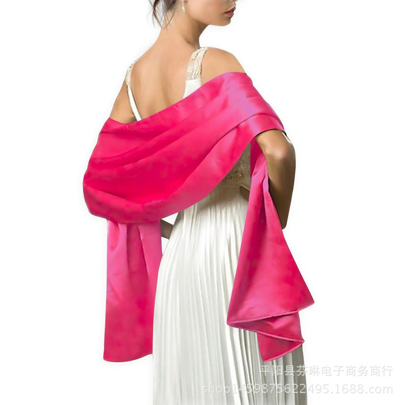 New Evening Dress Shawl Long Colored Ding Scarf Decoration 服饰配件/皮带/帽子/围巾 围巾/丝巾/披肩 原图主图