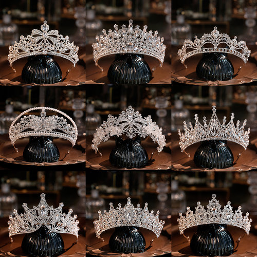 主婚纱皇冠合金大气结婚头饰