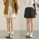 女装 女士水洗纯棉短裤 纯色中裤 夏款 薄款 四分清凉裤