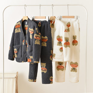 特 亲子款家居服套装 男女童睡衣睡裤 中大童 男士女士起居服