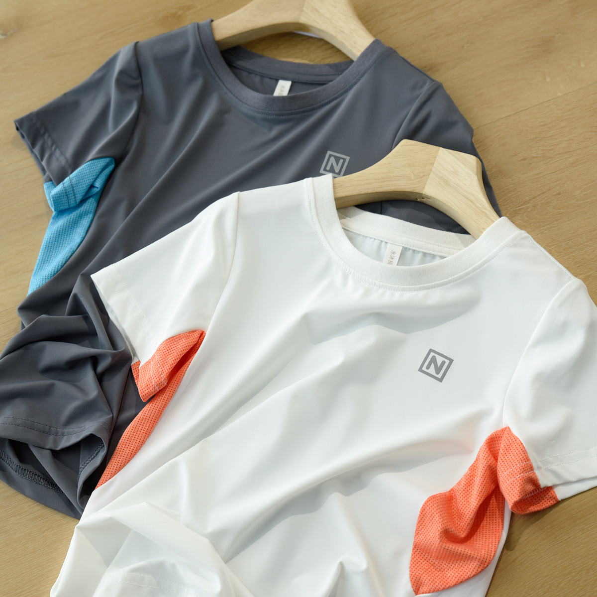 儿童锦纶圆领短袖T恤薄款