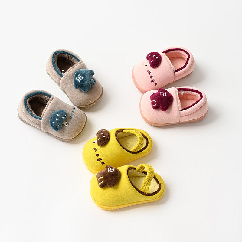 特 儿童包跟保暖厚底蘑菇鞋 男女童家居外穿两穿 防滑棉拖鞋,童鞋/婴儿鞋/亲子鞋,儿童棉拖鞋,淘宝优惠券,粉丝福利购,淘宝优惠卷