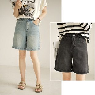 莱赛尔女士直筒中裤 牛仔短裤 五分裤 夏款 特 女装 兰精天丝空气感