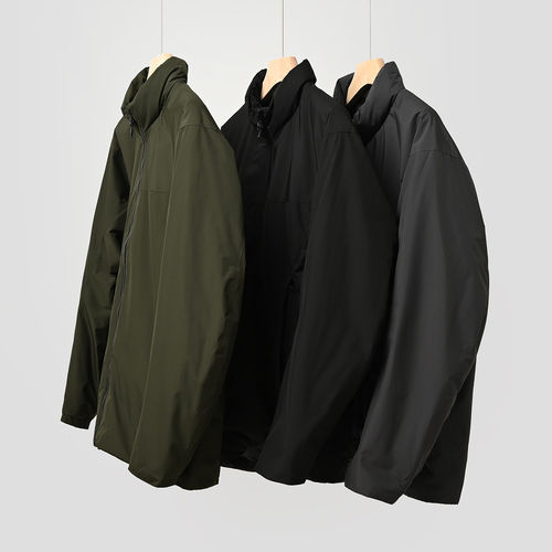 特 福利 白鸭绒羽绒服 男士立领外套 运动休闲商务外穿夹克k