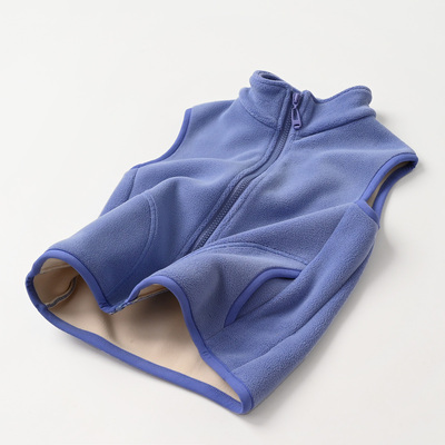 特 儿童颗粒绒马甲 男童女童保暖坎肩 立领马夹 冬款