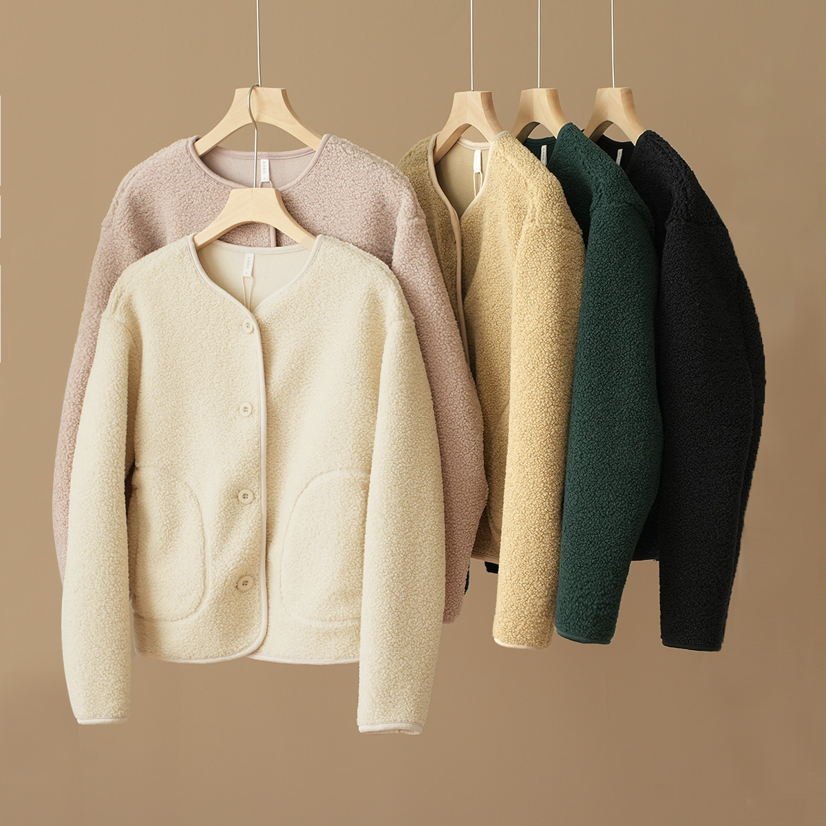 水沐良品颗粒绒女士外套