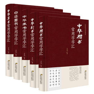 全五册 精装 王羲之欧阳询颜真卿等名家书法字体毛笔书法字典正版 毛笔多体五体书法字典 书 中华行书草书楷书隶书篆书书法常用字汇