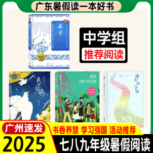 我 少年 白鸽 遇到四叶草女孩 初中789年级暑假阅读书 2025年广东省暑假读一本好书初中七八九年级推荐 孟子音视频普及版 远行