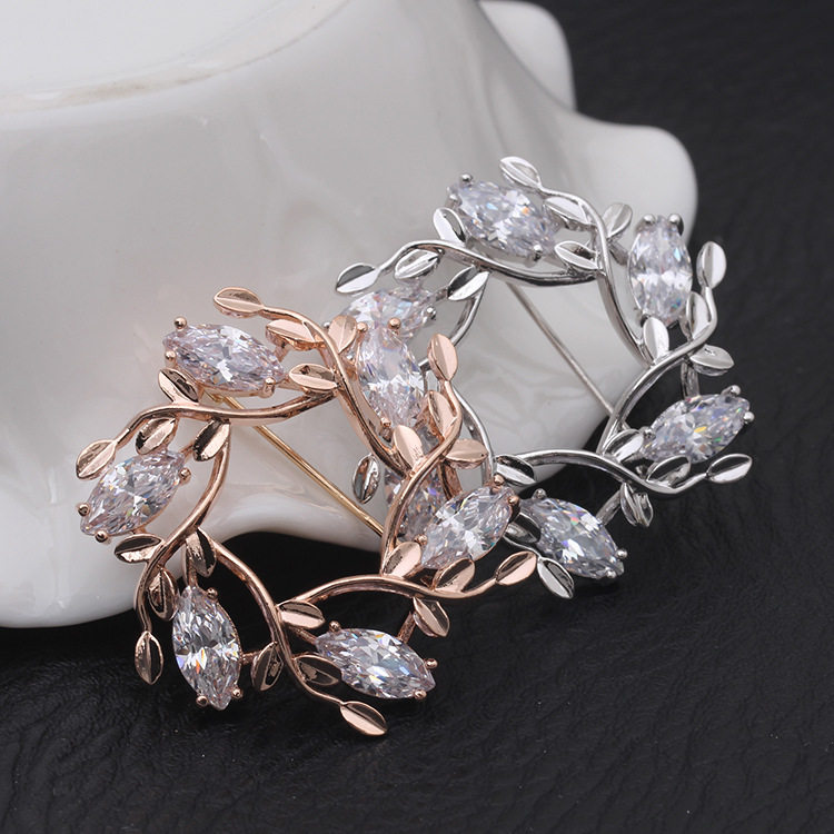 Broche femme en Zircon diamant - Ref 1178309 Image 3