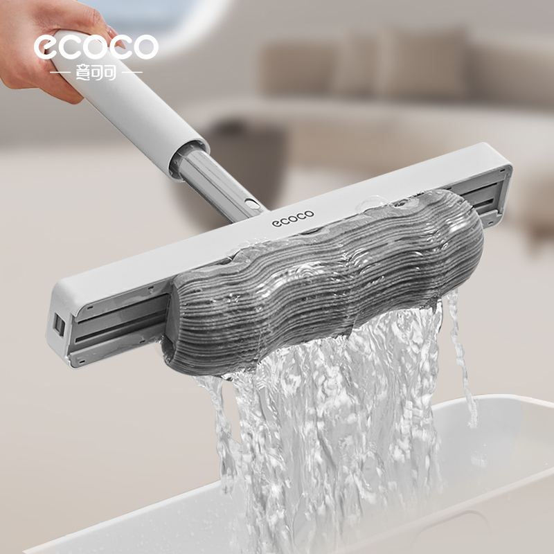 ecoco海绵拖2025新款家用卫生间专用海绵头吸水拖把浴室胶棉拖把