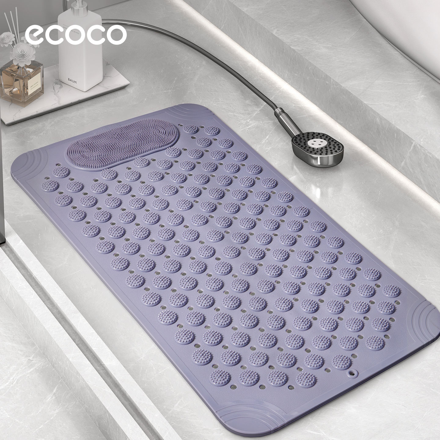 【好物体验】ecoco浴室防滑垫淋浴房儿童防滑摔脚垫子按摩地垫