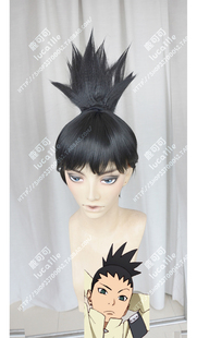 博人传鹿太 奈良鹿戴 鹿丸黑色逆冲天爆炸武士头cosplay假发