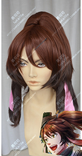 鹿家！梦王国与沉睡的100王子三月兔棕渐变+虎卡+耳朵cosplay假发