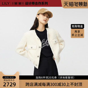 女装 LILY2022冬新款 IMMI合作设计师系列 复古排扣外套 LILYx