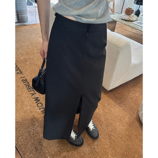 半身裙女2024新款 半裙 春秋 前后开衩西装 轻轻松松就腔调拉满