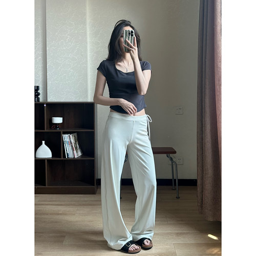 超牛版型侧抽绳瑜伽长裤