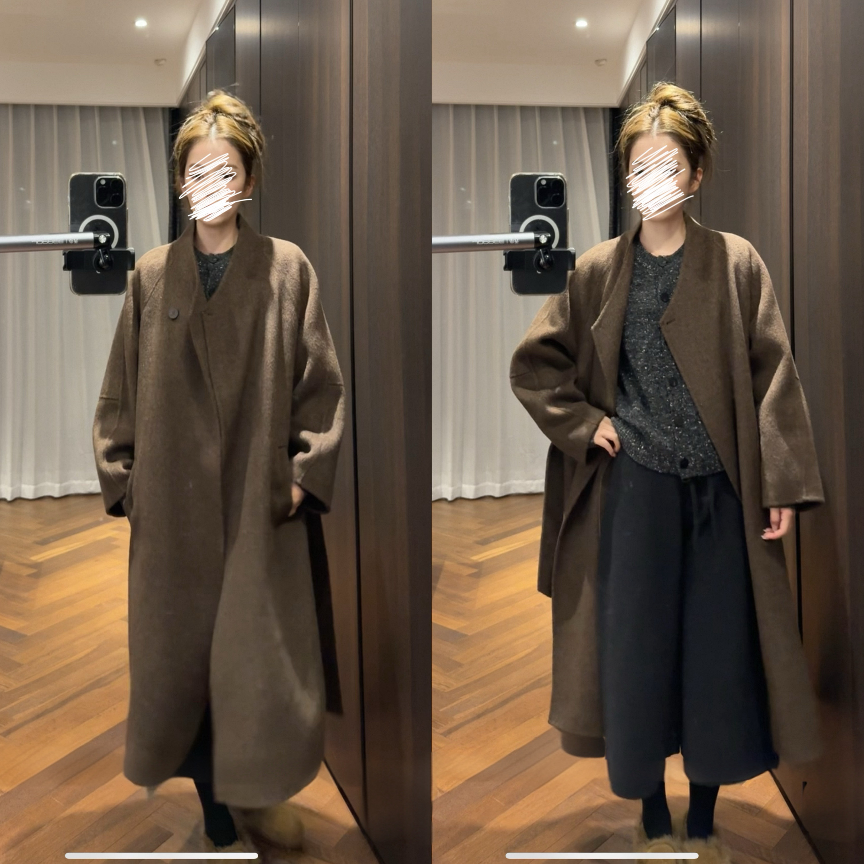 25年秋冬收官大衣 羊毛+牦牛绒质感版型双解羊绒羊毛大衣 AFM定制